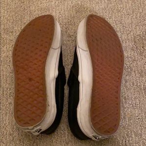 Vans Shoes - Black leather slip on vans Vans Shoes - Black leather slip on vans